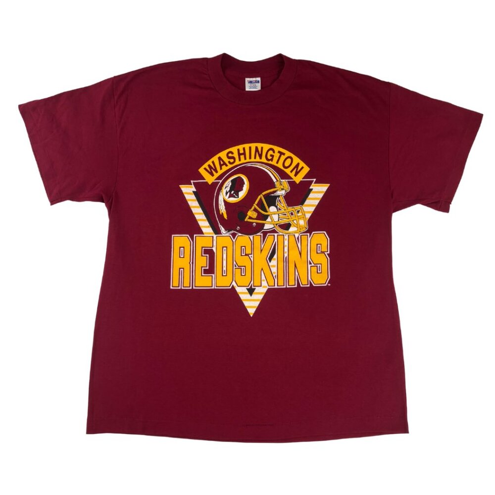 VTG Men's Washington Redskins Short Sleeve T-Shirt in Red Size Extra Large